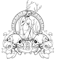 Skull T-Shirt: Badtaste Nouveau by Badtaste