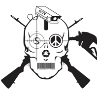 Skull T-Shirt: Doom Skull Beware by EvanJ