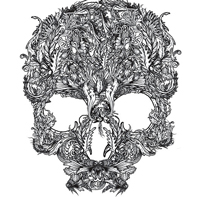 Skull T-Shirt: Skull by Zombie And Co